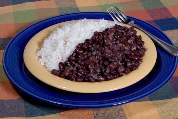 Cuban style black beans and rice